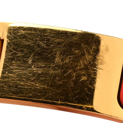 Hermes Enamel Anneau Bracelet PM Rouge Corail 6 of 6