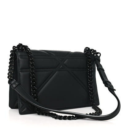Christian Dior Ultra Matte Calfskin Studded Medium Diorama Flap Bag Black 3 of 11