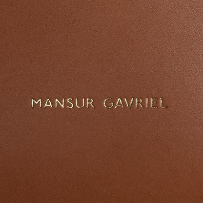 Mansur Gavriel Vegetable Tanned Calfskin Bucket Bag Cammello Sun 7 of 8