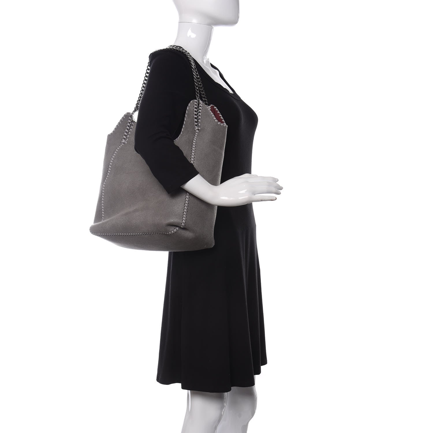 Stella McCartney Shaggy Deer Falabella Tote Grey 2 of 10
