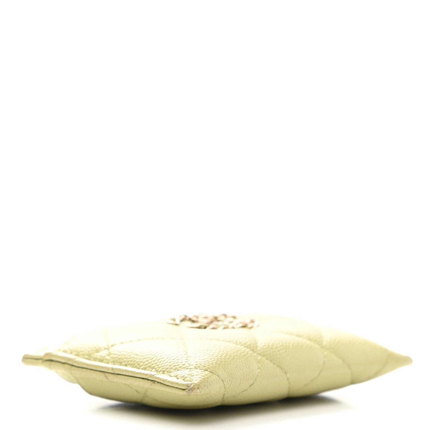 Chanel Caviar Quilted French New Wave Card Holder Light Green 4 of 8