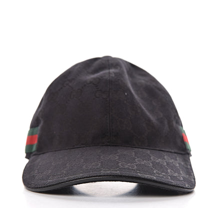 Gucci Monogram Web Baseball Hat XS Black 3 of 7