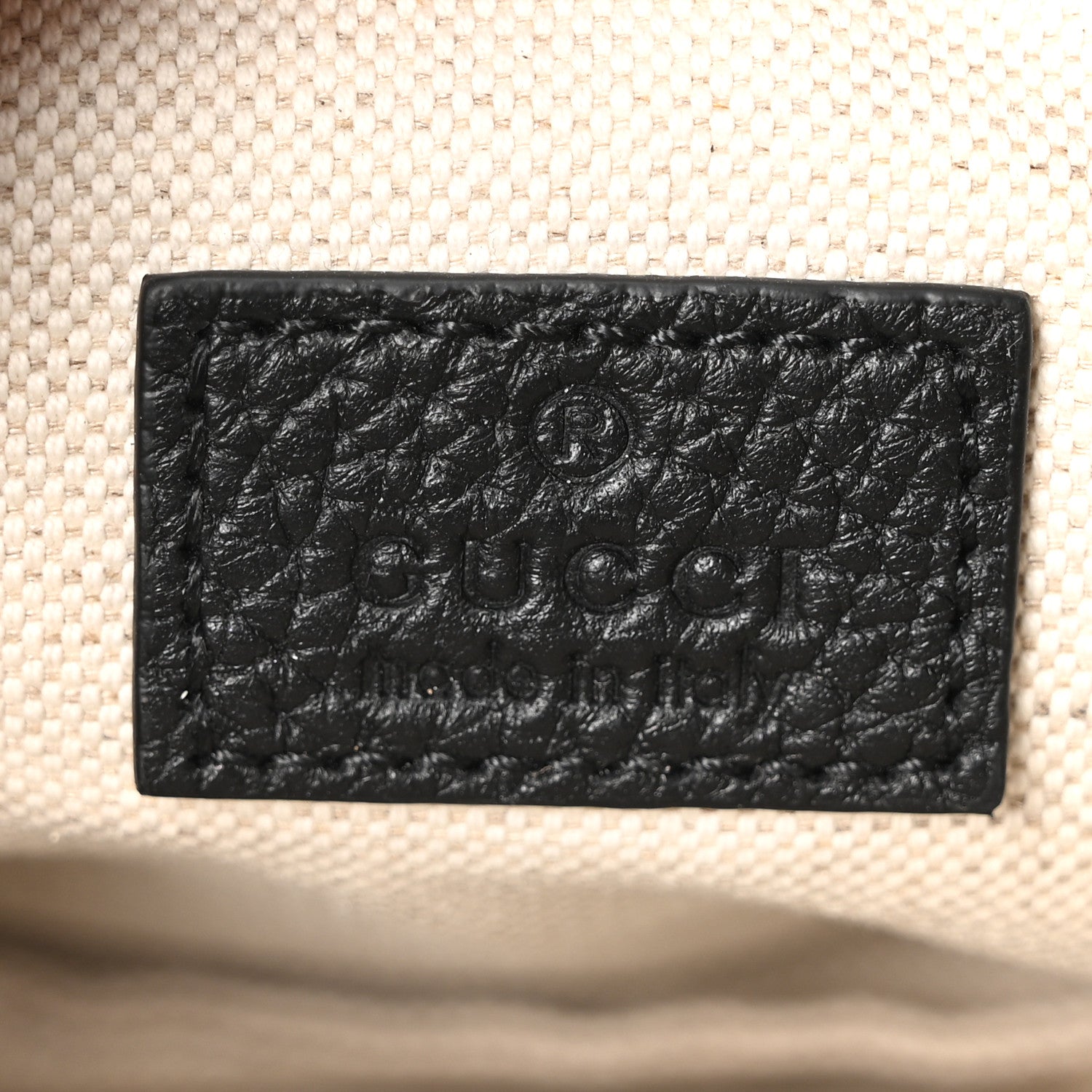 Gucci Piuma Calfskin Jumbo GG Embossed Small Belt Bag Black 6 of 10
