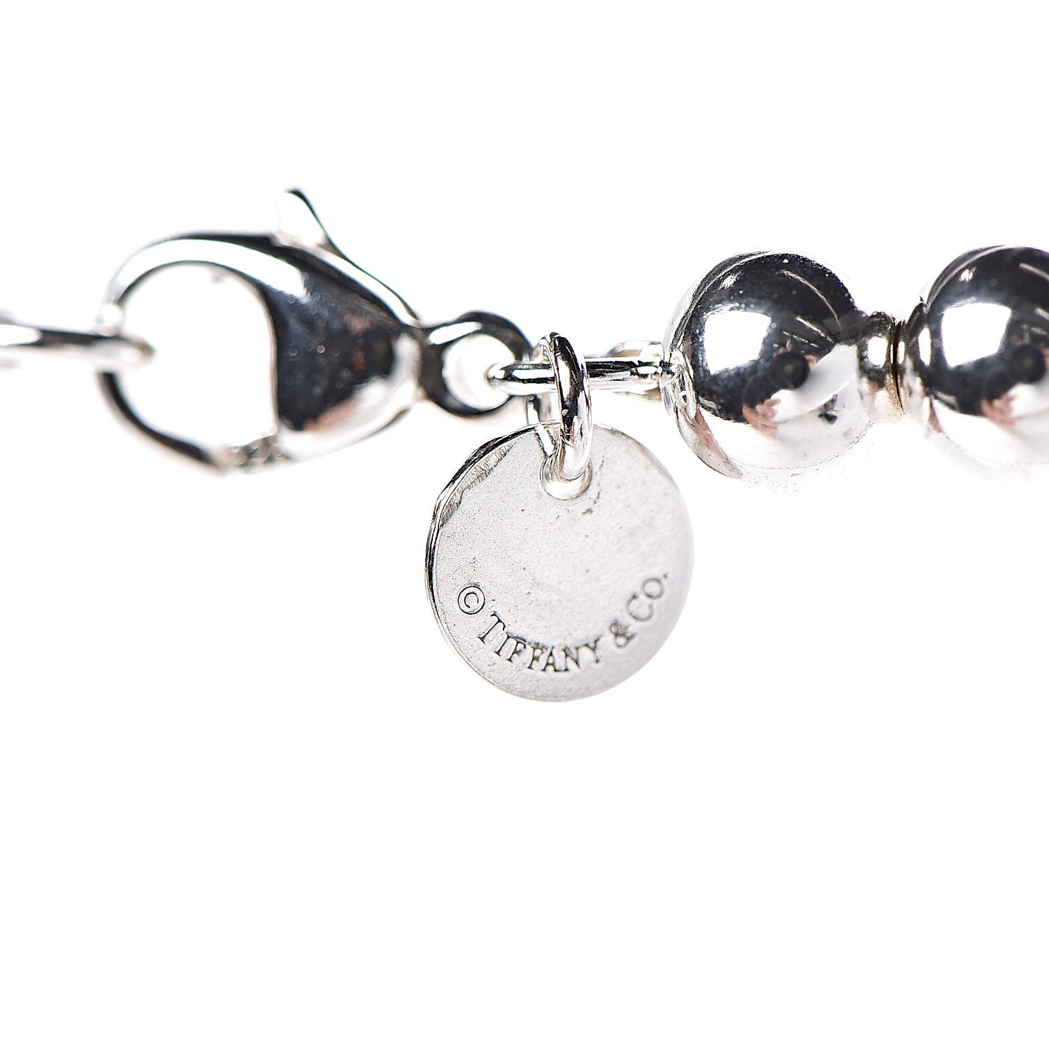 Tiffany Sterling Silver HardWear Graduated Ball Necklace 5 of 5