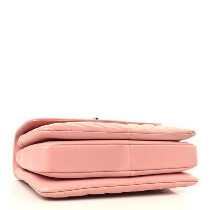 Chanel Lambskin Chevron Quilted Small Trendy CC Dual Handle Flap Bag Light Pink 4 of 9