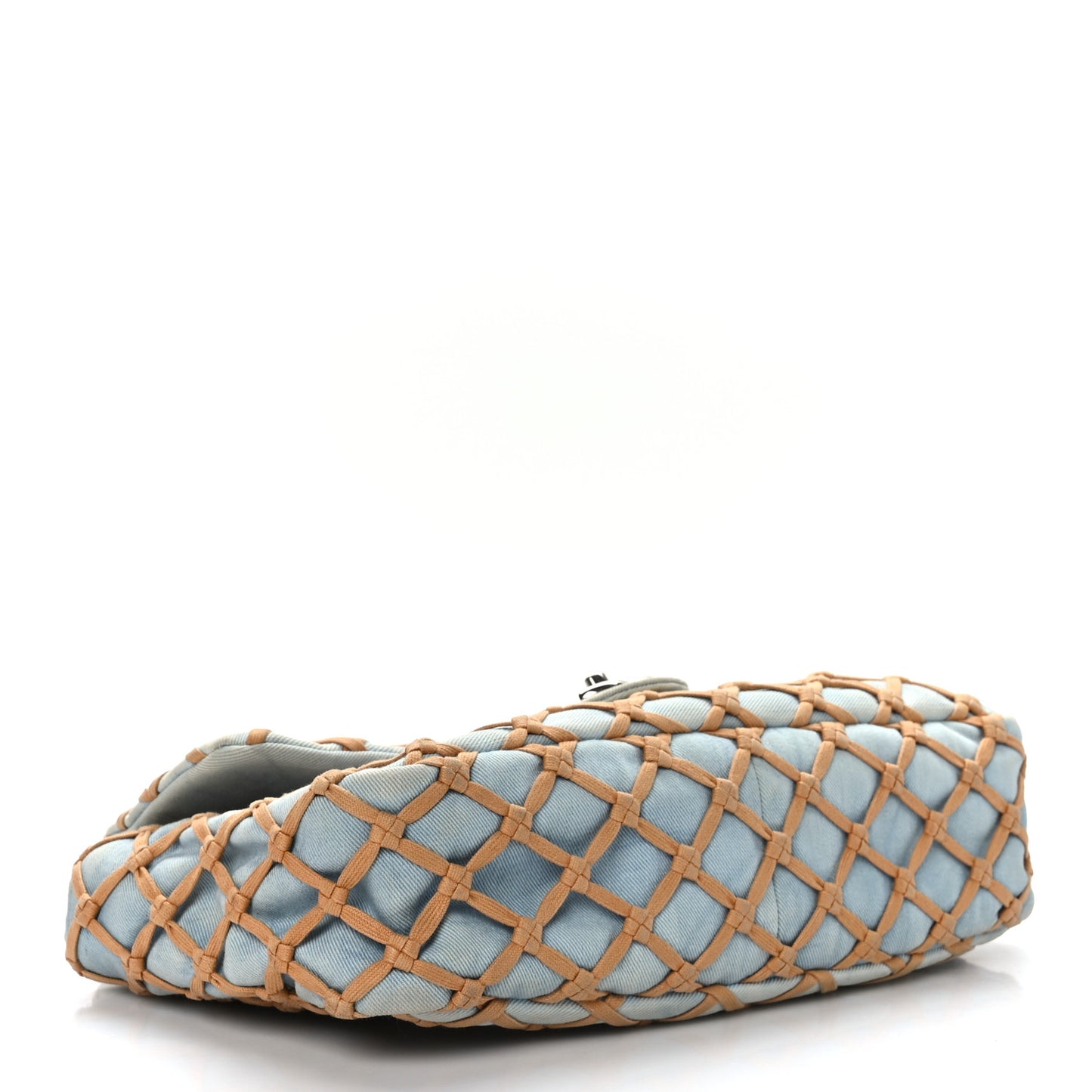 Denim Jumbo Canebiers Net Flap Blue