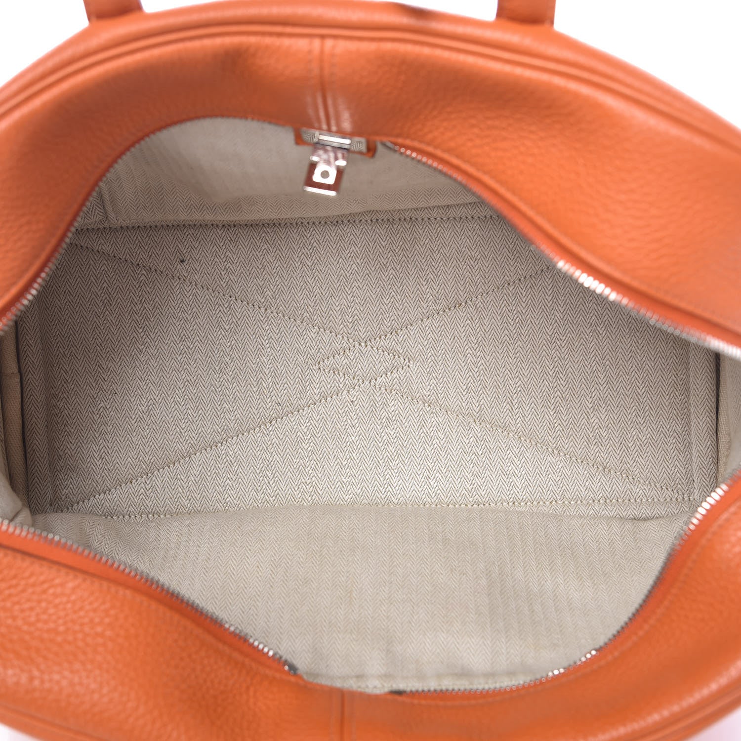Hermes Taurillon Clemence Victoria II 35 Orange 5 of 12