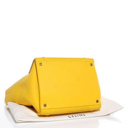 Celine Supple Calfskin Medium Phantom Luggage Sun Yellow 4 of 8