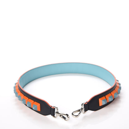 Fendi Calfskin Studded Strap You Navy Multicolor 4 of 8
