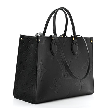 Louis Vuitton Empreinte Monogram Giant Onthego MM Black 3 of 9