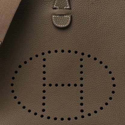 Hermes Taurillon Clemence Evelyne III PM Etoupe 8 of 11