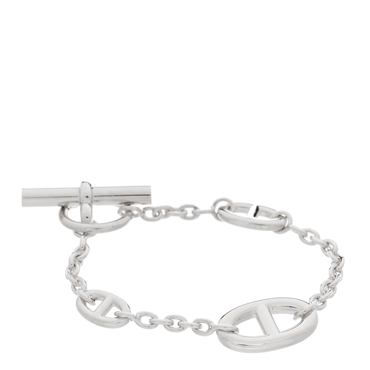 Hermes Sterling Silver Farandole Bracelet ST 1 of 4