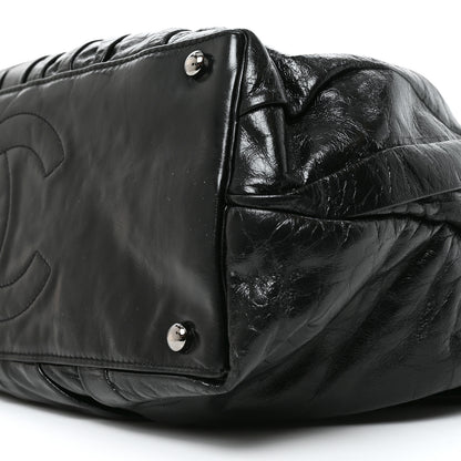 Chanel Glazed Calfskin Large Twisted Tote Black 10 of 10