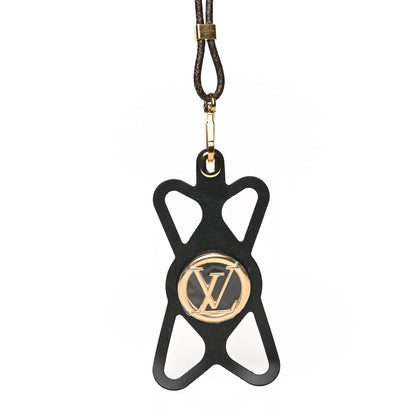 Louis Vuitton Monogram Silicone Louise Phone Holder Black 1 of 4