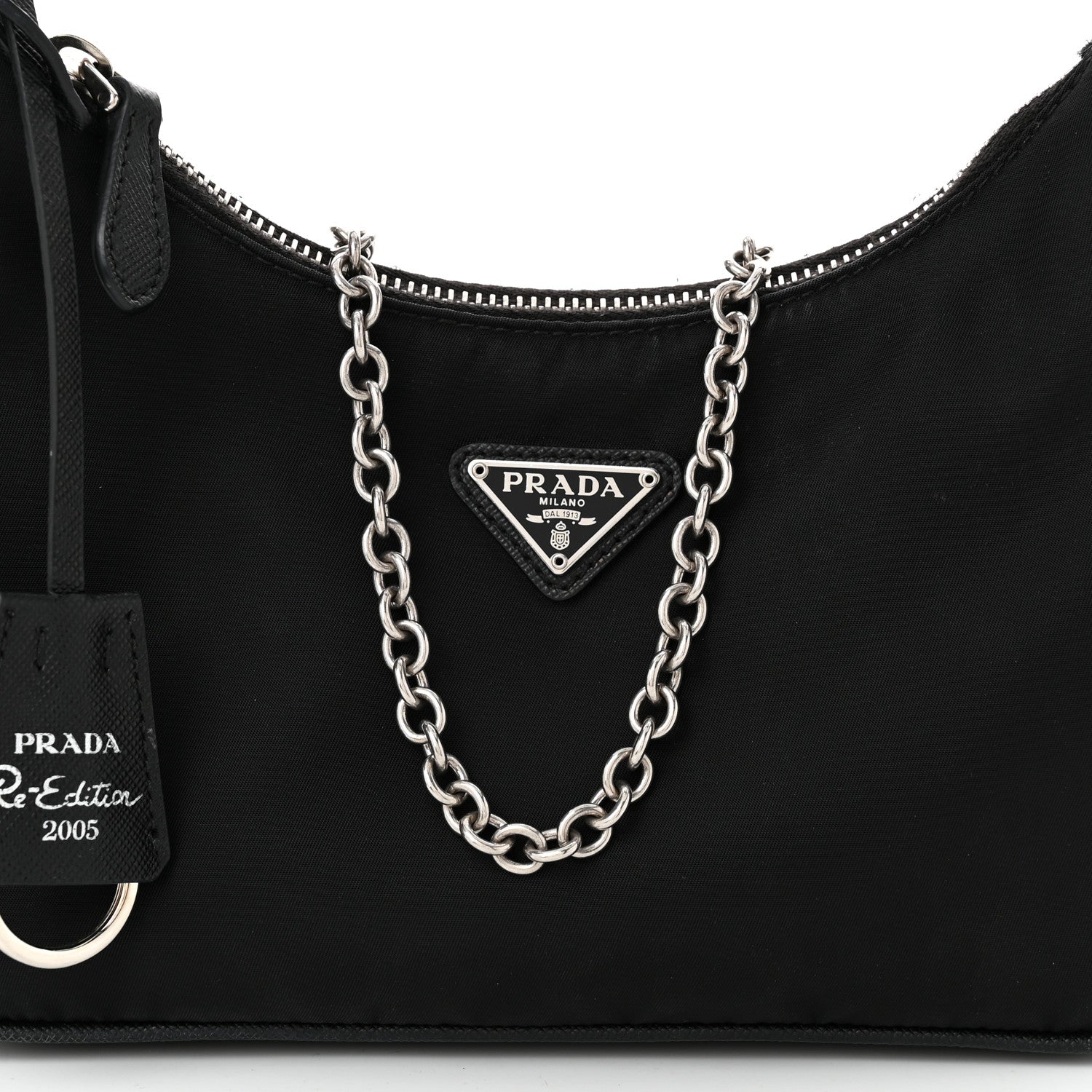 Prada Nylon Re-Edition 2005 Shoulder Bag Black 9 of 13