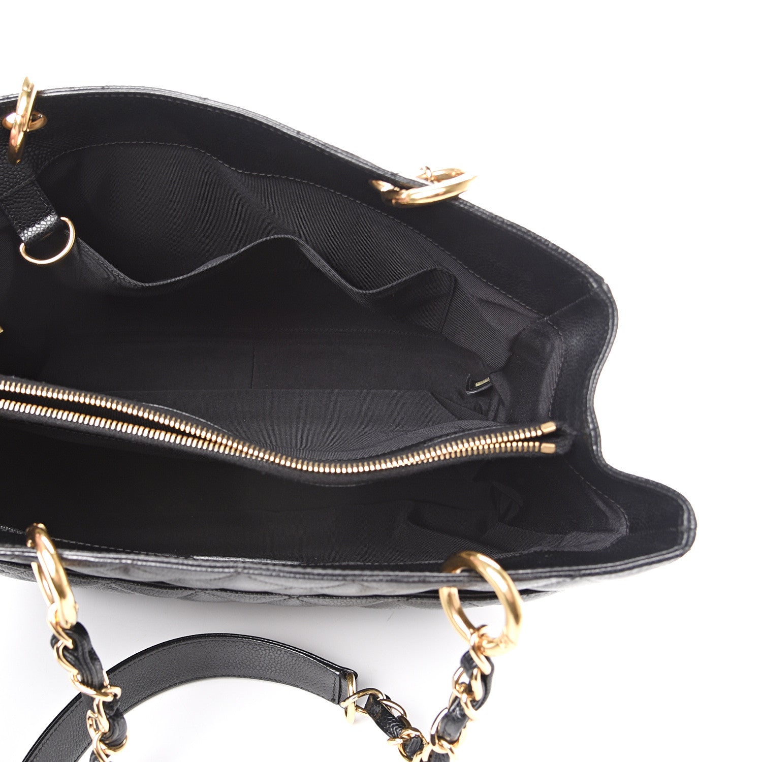 Chanel Caviar Quilted Grand Shopping Tote GST Black 4 of 13