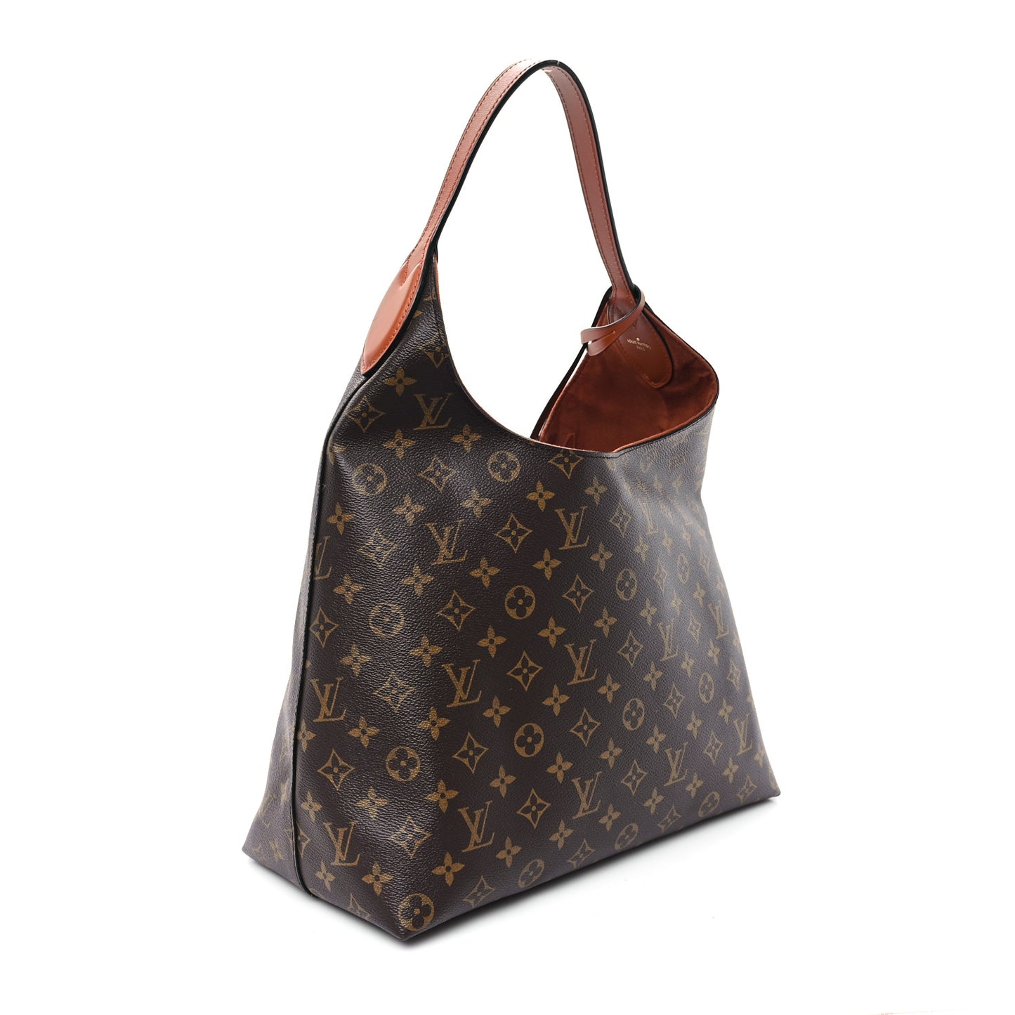 Monogram Flower Hobo Caramel