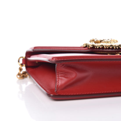 Dolce & Gabbana Smooth Calfskin Devotion Envelope Top Handle Bag Rosso Papavero 8 of 10