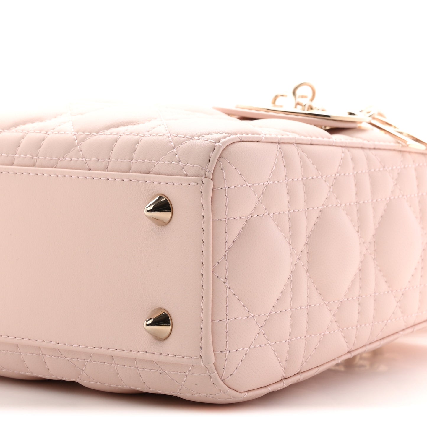 Lambskin Cannage Small My ABCDior Lady Dior Powder Pink