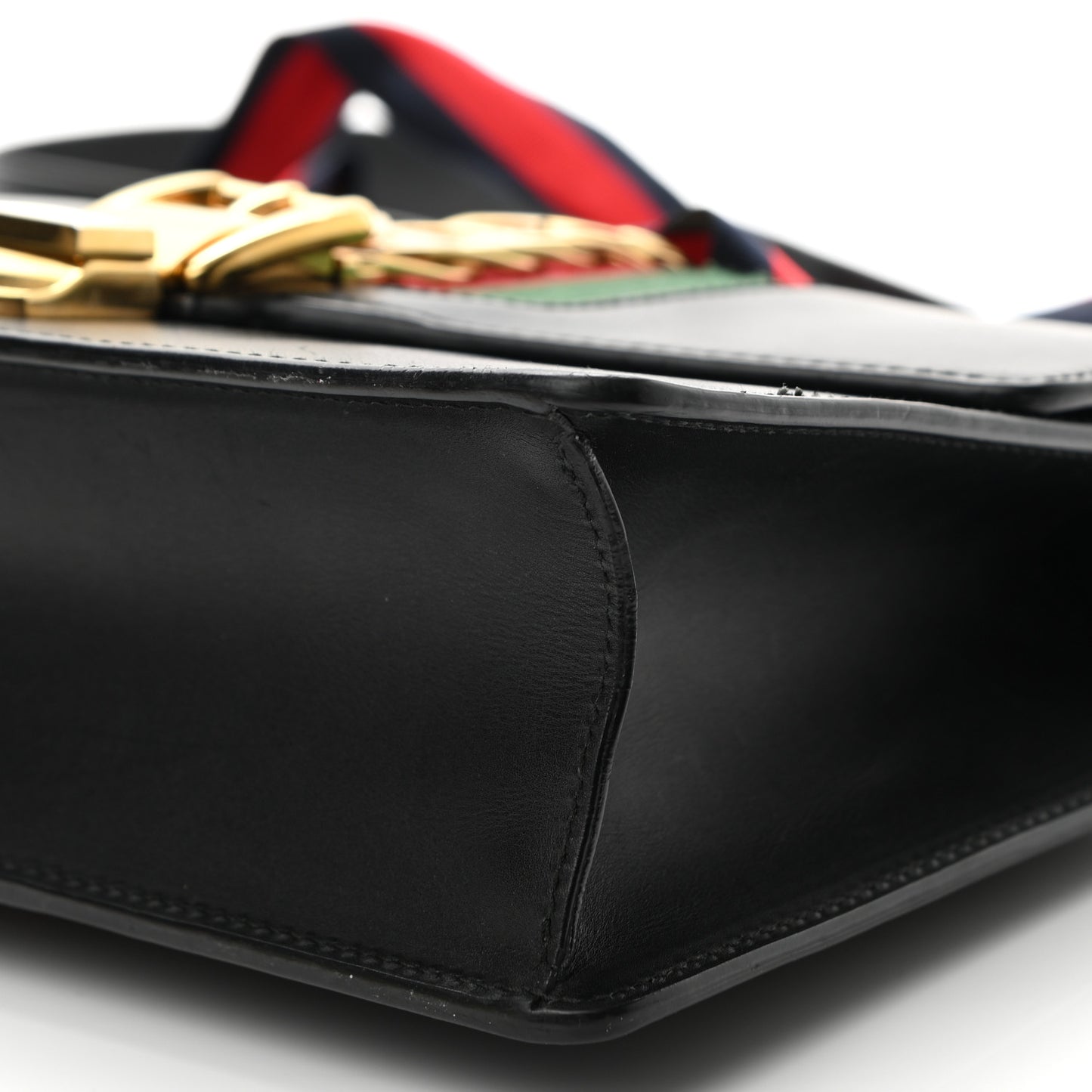 Calfskin Small Sylvie Shoulder Bag Black