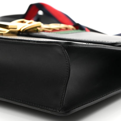 Gucci Calfskin Small Sylvie Shoulder Bag Black 10 of 18