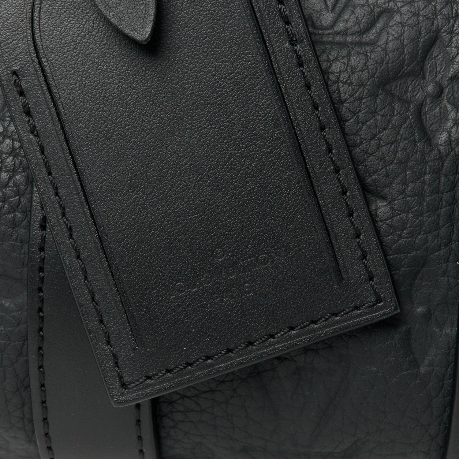 Louis Vuitton Monogram Taurillon Keepall Bandouliere 25 Black 6 of 10
