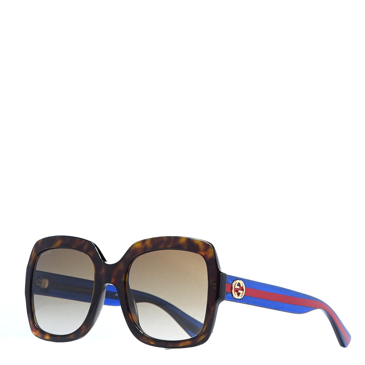 Oversize Square Web GG 0036S Sunglasses Tortoise