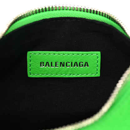 Balenciaga Agneau Arena Crystal Le Cagole Shoulder Bag XS Fluo Green 6 of 11