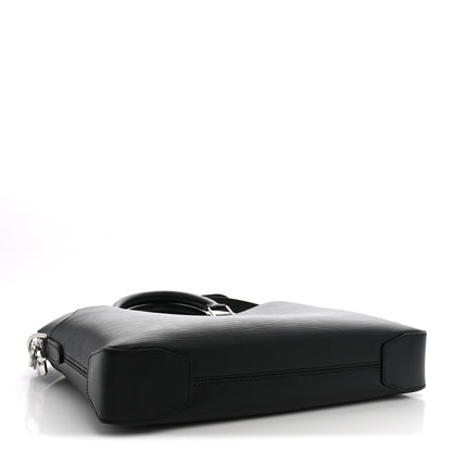 Louis Vuitton Epi Oliver Briefcase Black 4 of 9