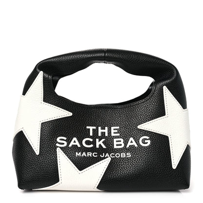Marc Jacobs Grained Calfskin Star Mini The Sack Bag Black 1 of 12