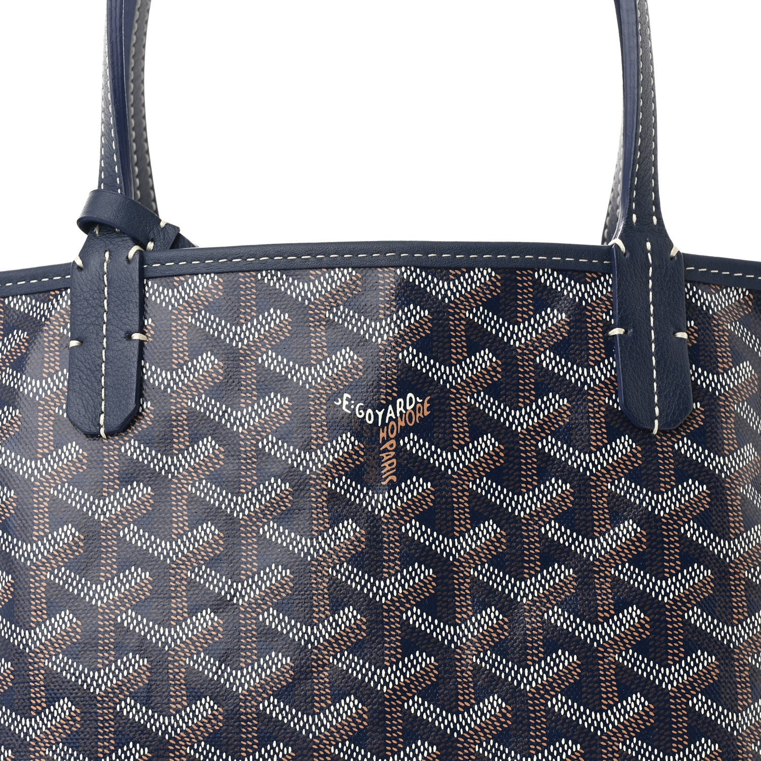 Goyard Goyardine Reversible Mini Anjou Navy 14 of 19