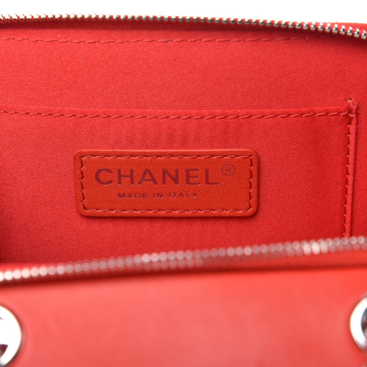Chanel Lambskin Quilted Small Pocket Box Camera Case Red 8 of 9
