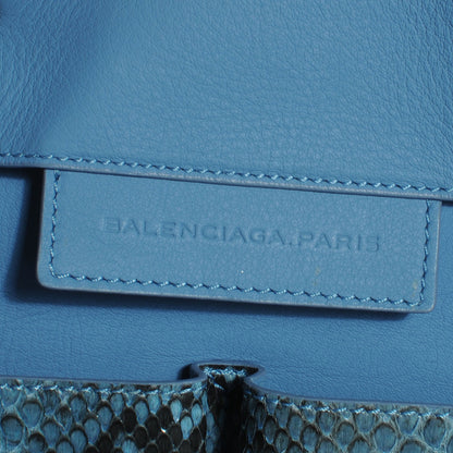Balenciaga Python Papier A4 Tote Bleu 5 of 6