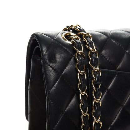 Chanel Lambskin Quilted Medium Double Flap Black 15 of 15