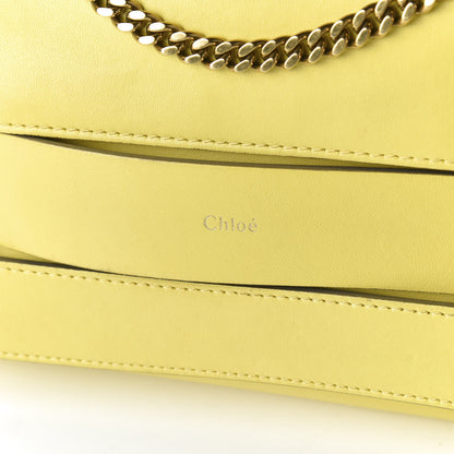 Chloe Nappa Medium Elle Chain Clutch Yellow 9 of 9