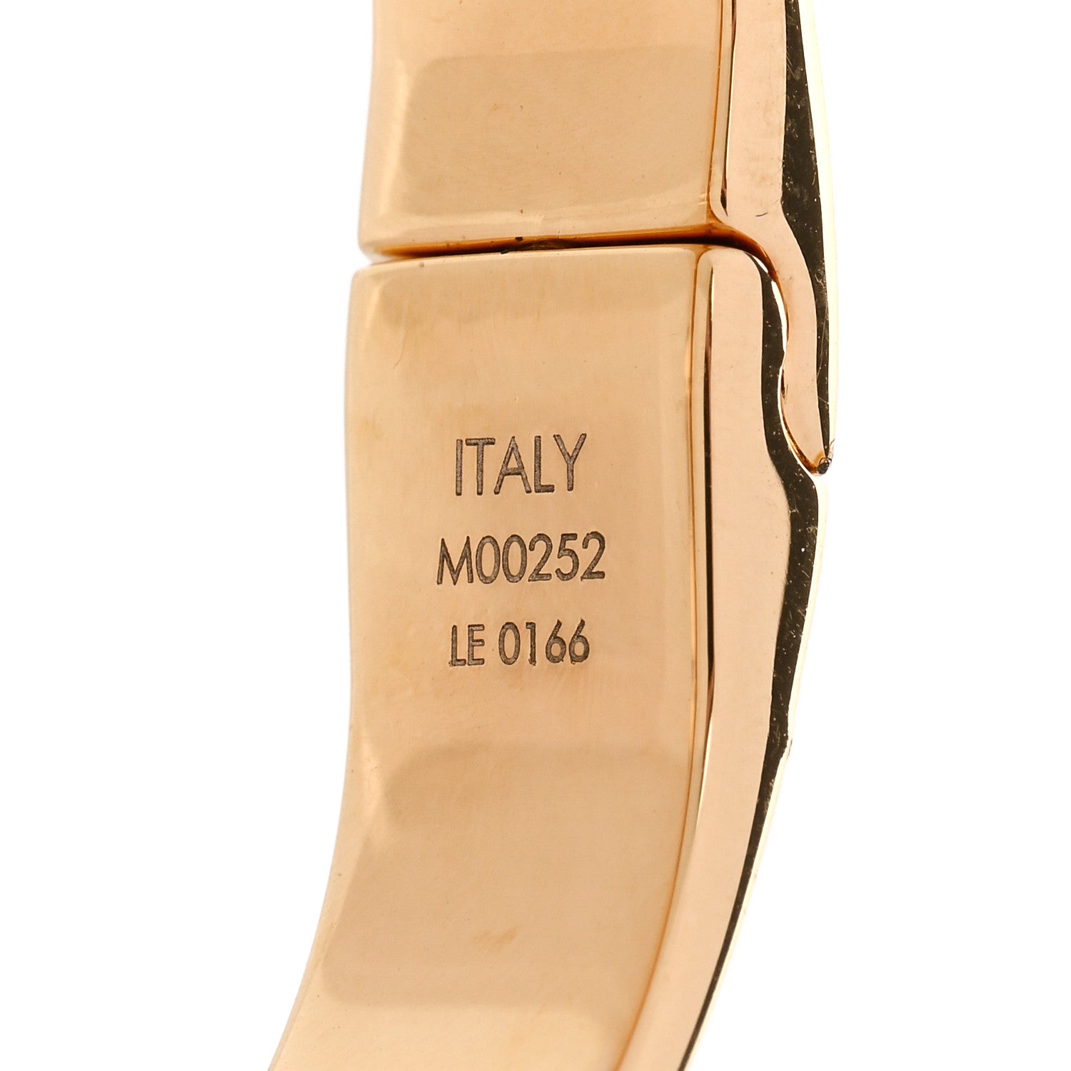 Louis Vuitton Brass Monogram Nanogram Cuff M Gold 6 of 6