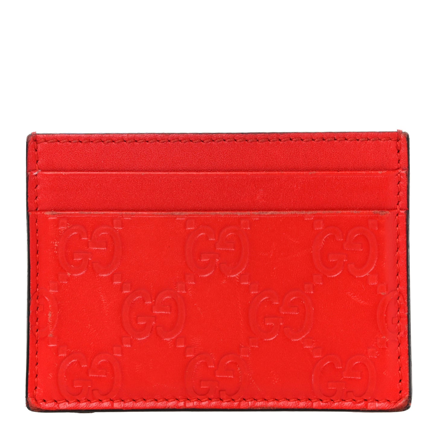 Guccissima Card Holder Red