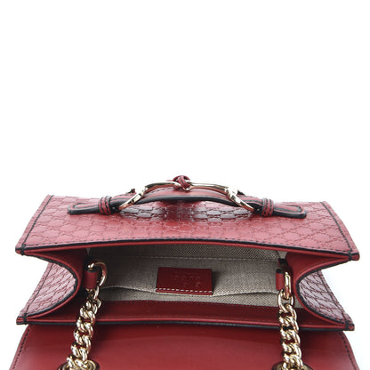 Gucci Soft Microguccissima Mini Emily Chain Shoulder Bag Rosso 4 of 8