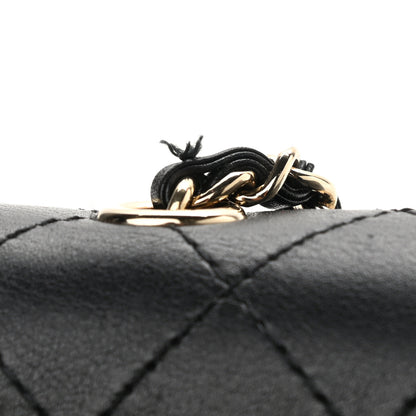 Chanel Calfskin Stitched Small Covered CC Flap Bag Black 11 of 11