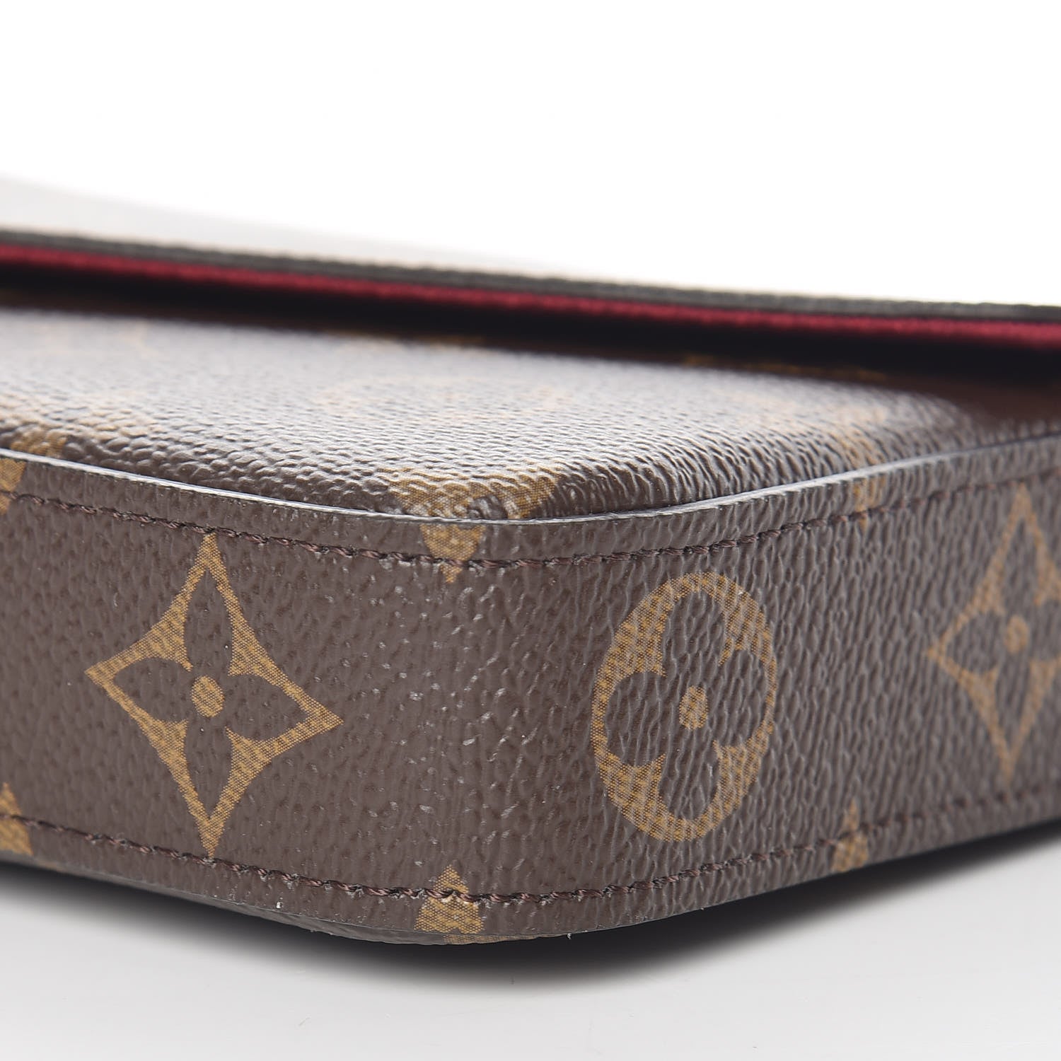 Louis Vuitton Monogram Pochette Felicie Chain Wallet Fuchsia 9 of 9