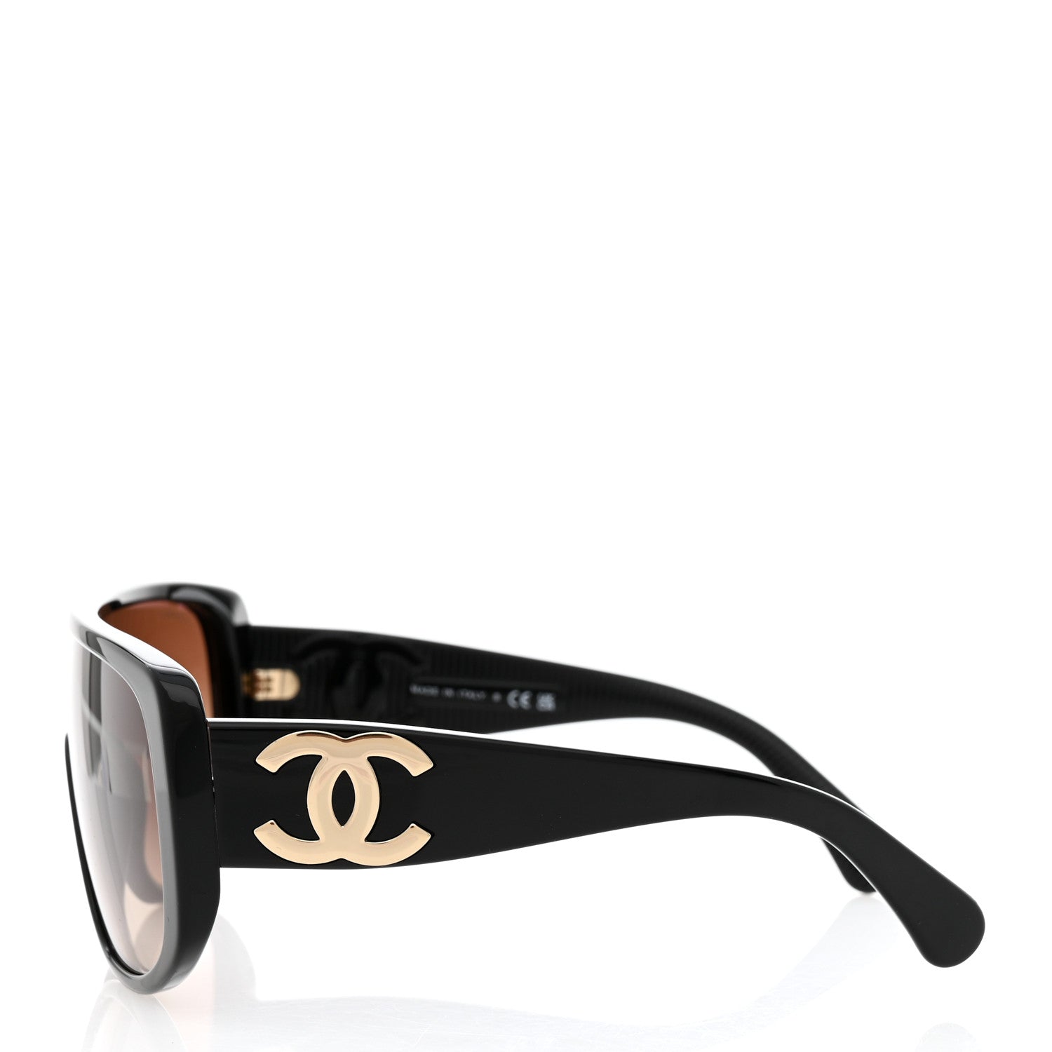 Chanel Acetate Shield Sunglasses 5495 Black 3 of 7