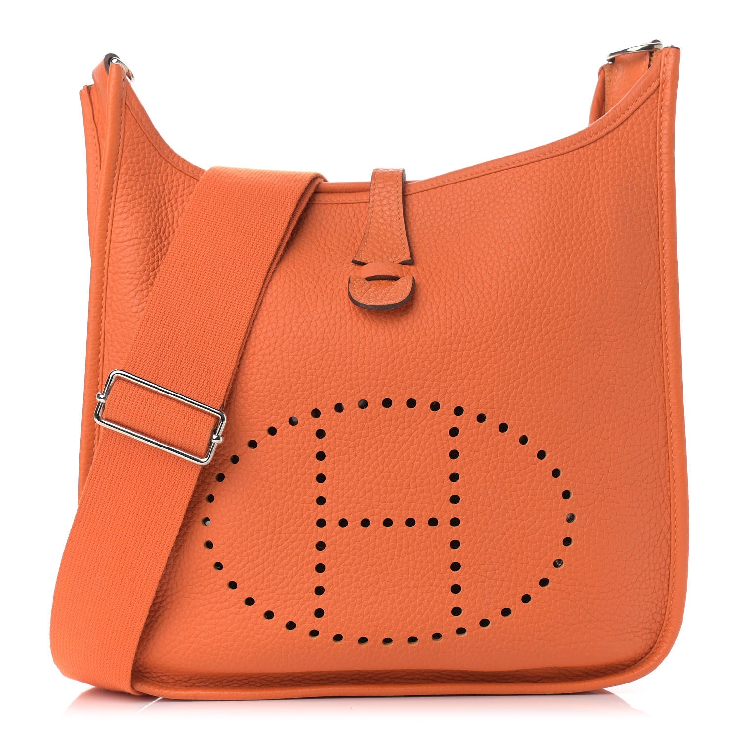 Hermes Taurillon Clemence Evelyne III PM Orange 1 of 12