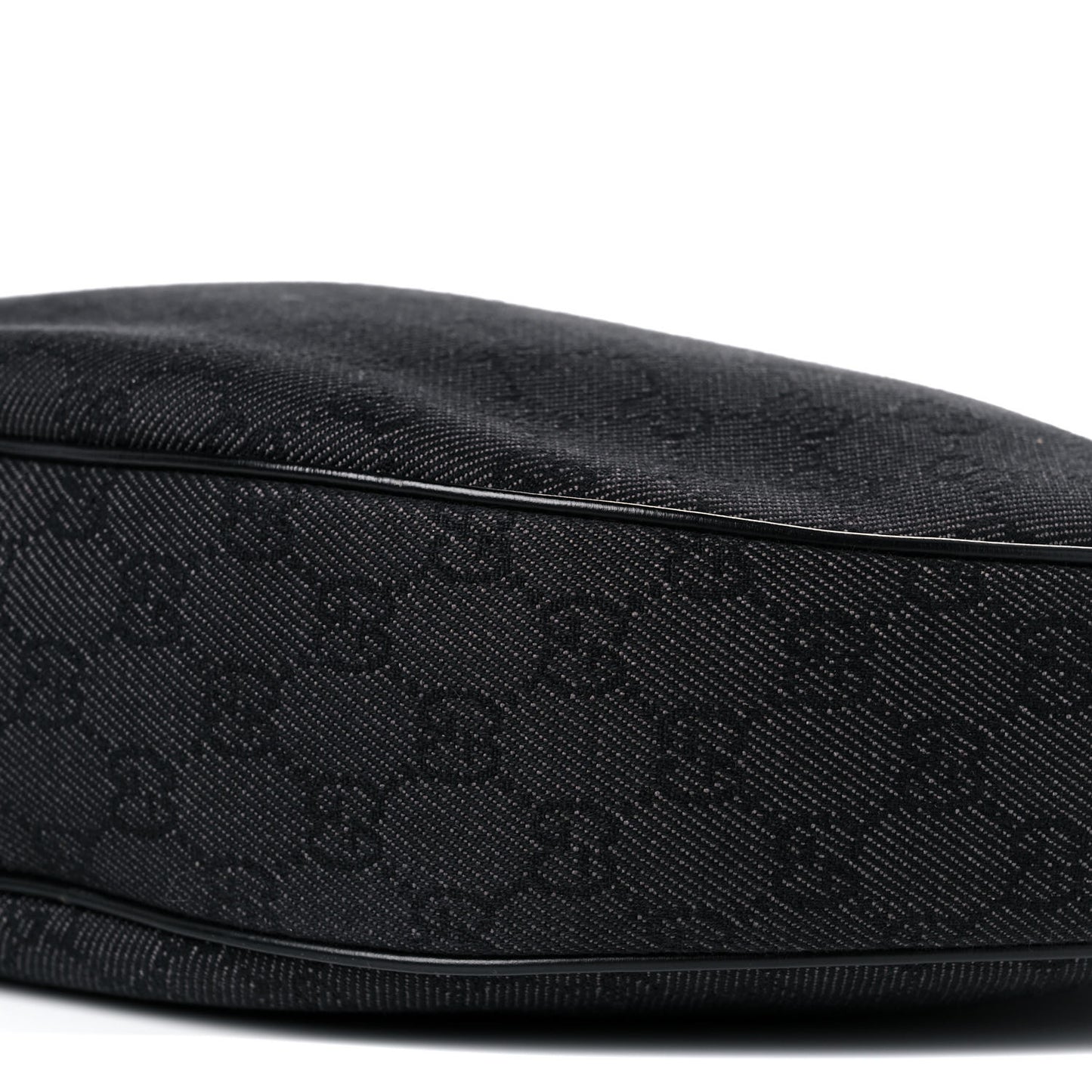 Monogram Half Moon Bamboo Ring Hobo Black