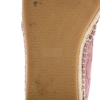 Gucci Guccissima Signature Espadrilles 41 Rose Baby Candy 7 of 13