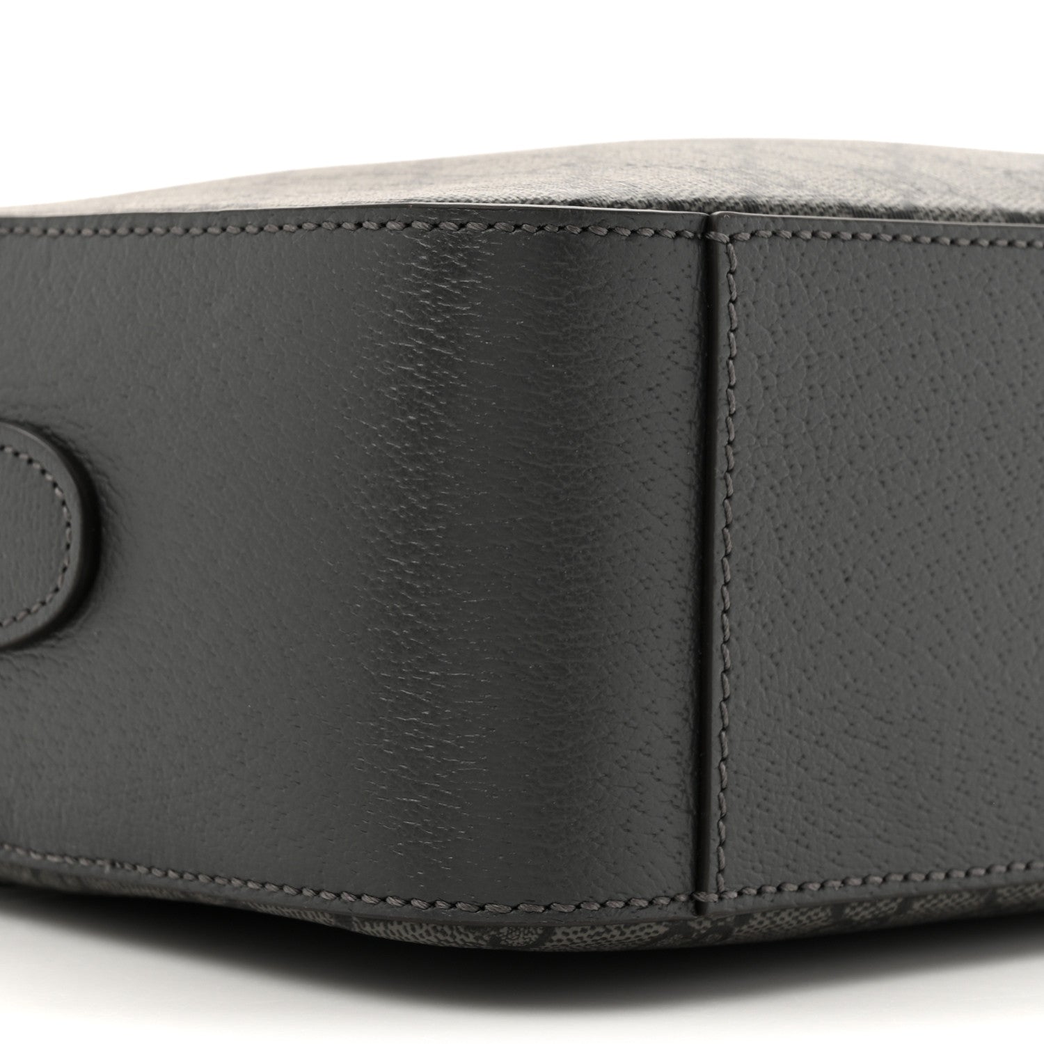 Gucci GG Supreme Monogram Textured Dollar Calfskin Ophidia Shoulder Bag Grey Black Graphite Grey 10 of 10