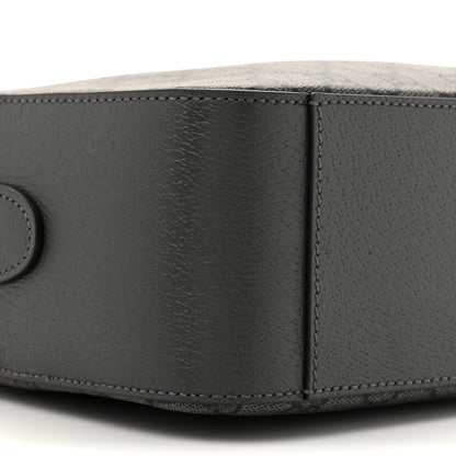 Gucci GG Supreme Monogram Textured Dollar Calfskin Ophidia Shoulder Bag Grey Black Graphite Grey 10 of 10