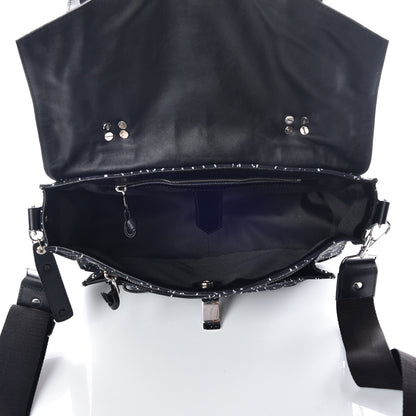 Proenza Schouler Nylon Printed Medium PS1 Satchel Black 7 of 9