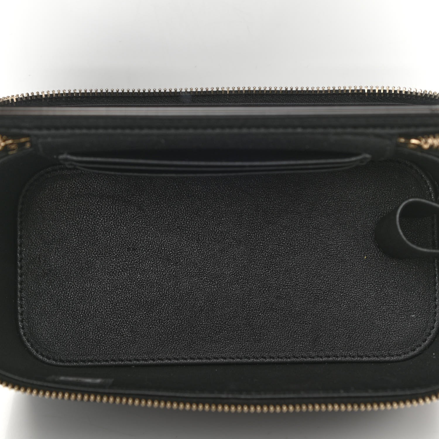 Chanel Lambskin Quilted Small Top Handle Vanity Case With Chain Black 7 of 13