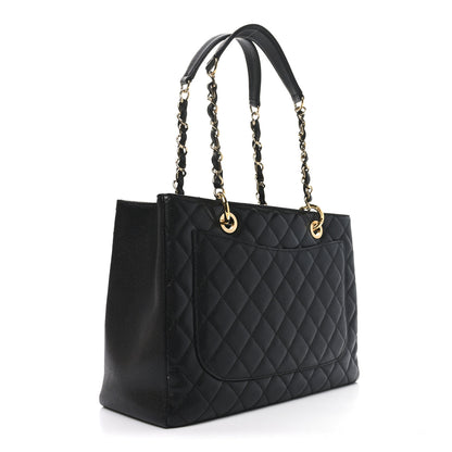Chanel Caviar Quilted Grand Shopping Tote GST Black 3 of 11