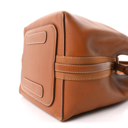 Loro Piana Grained Calfskin Large Bale Bag Cognac 10 of 10